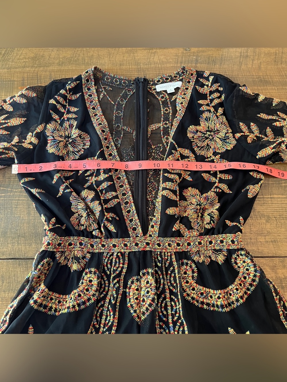 Honey Punch Floral decadence embroidered romper multicolored - Picture 5 of 7